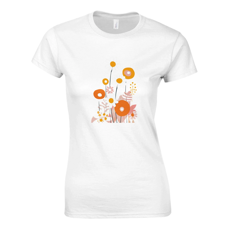T-shirts Fleuris Élégants Femme